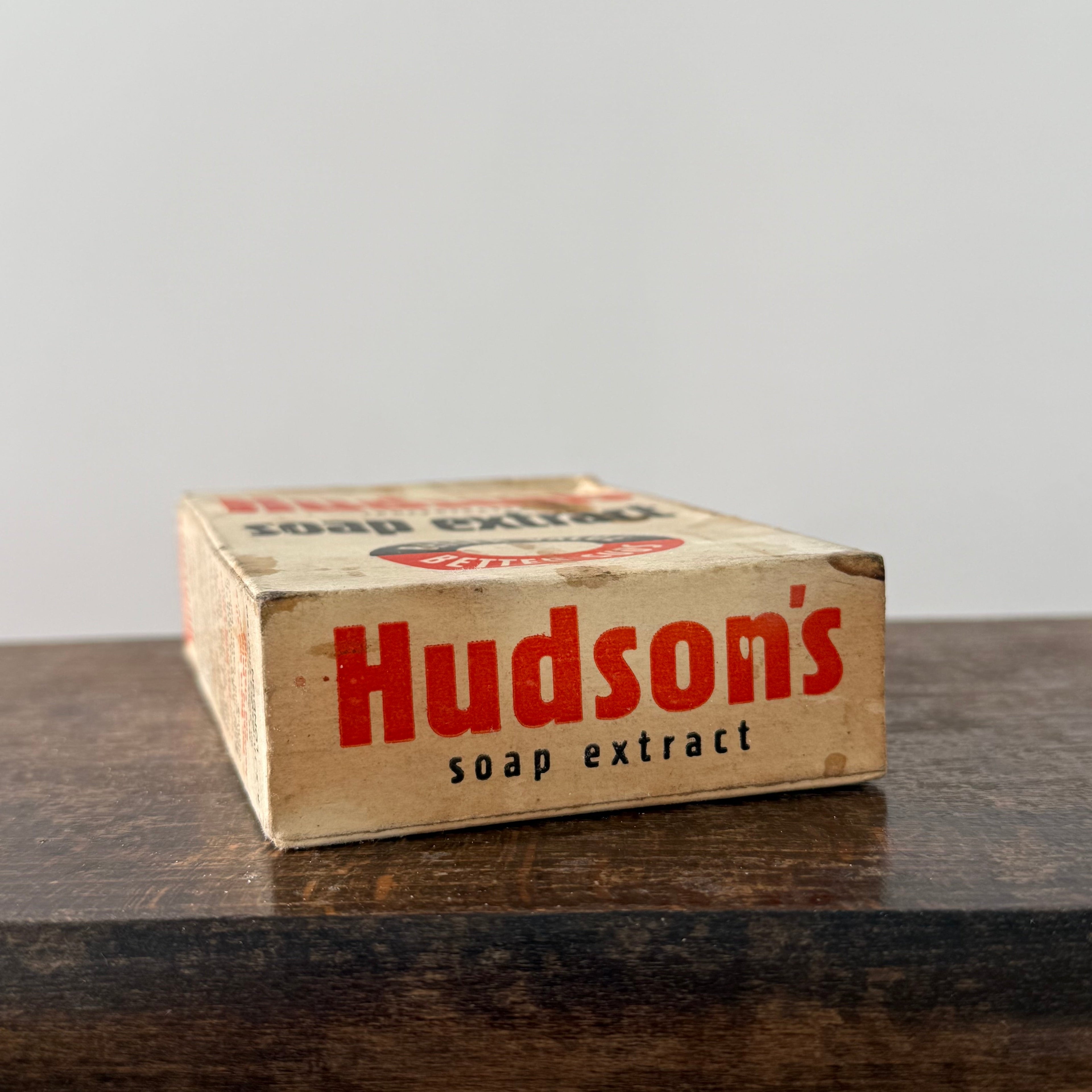 Hudson’s Concentrated Soap Extract Vintage Cardboard Box Advertising