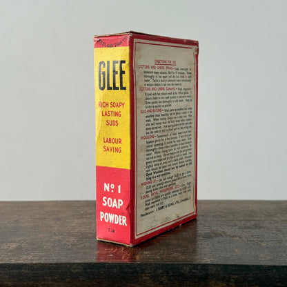 Glee No.1 Soap Powder Vintage Cardboard Box Unopened Full