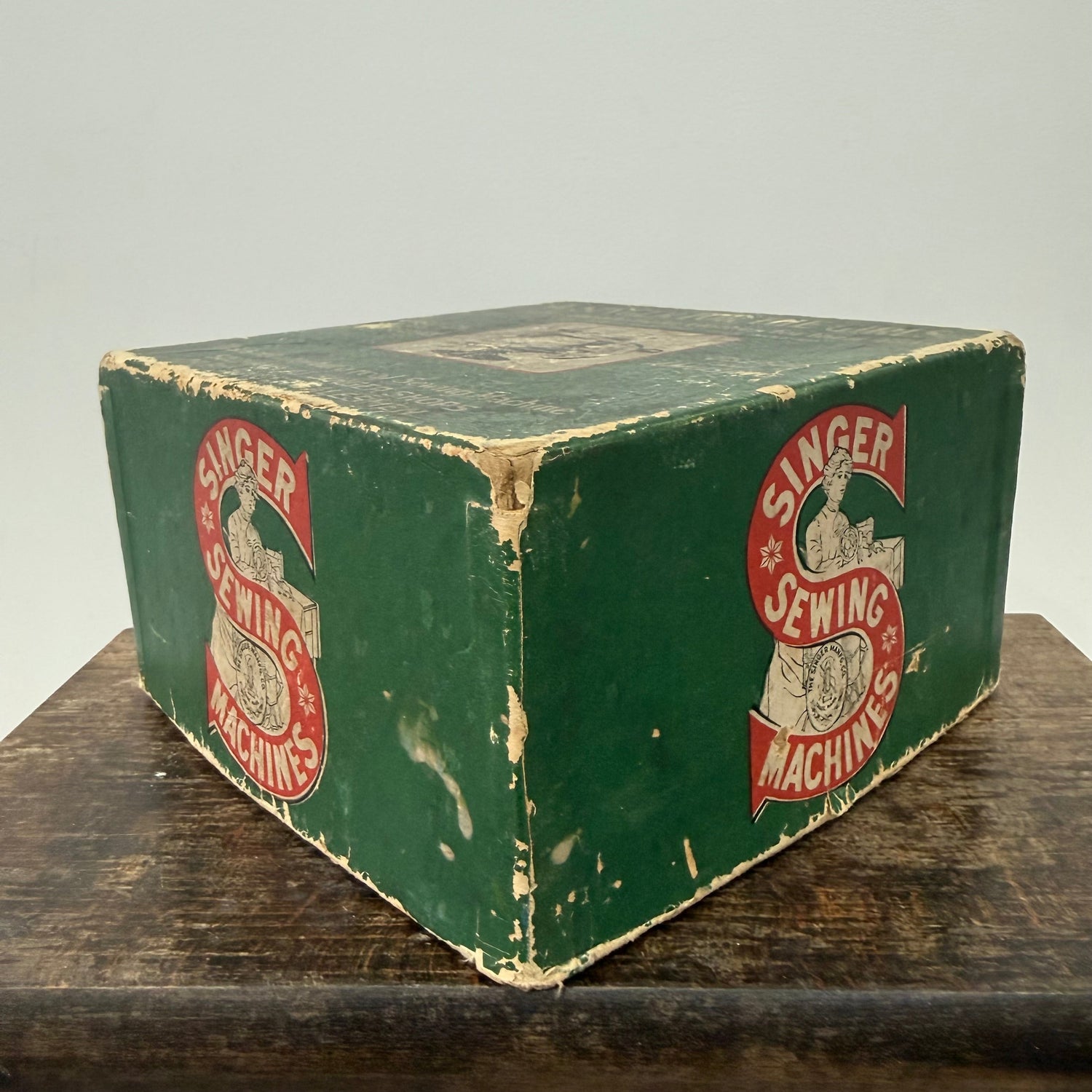 Singer Model 20 Childs Miniature Sewing Machine Clamp &amp; Box