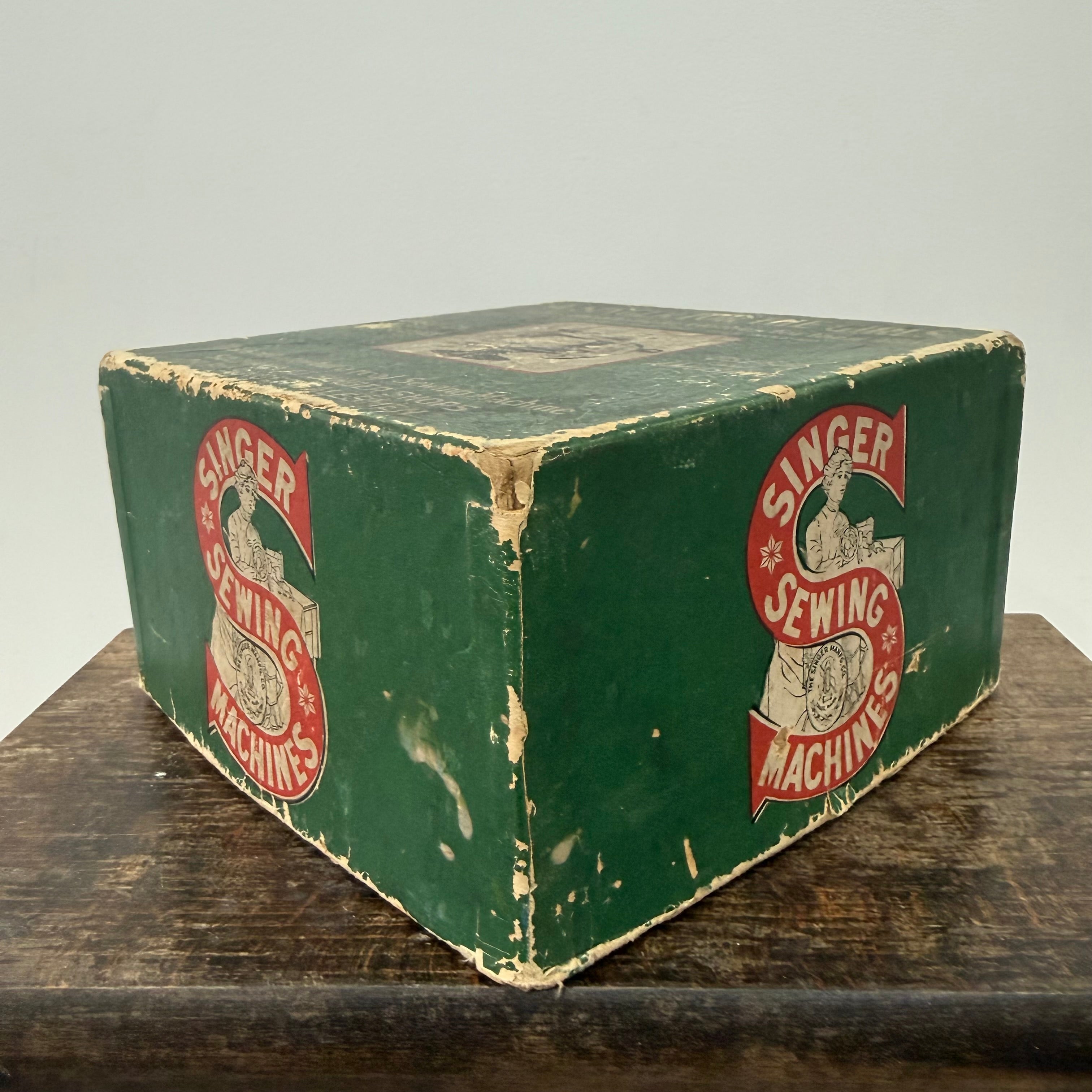 Singer Model 20 Childs Miniature Sewing Machine Clamp &amp; Box