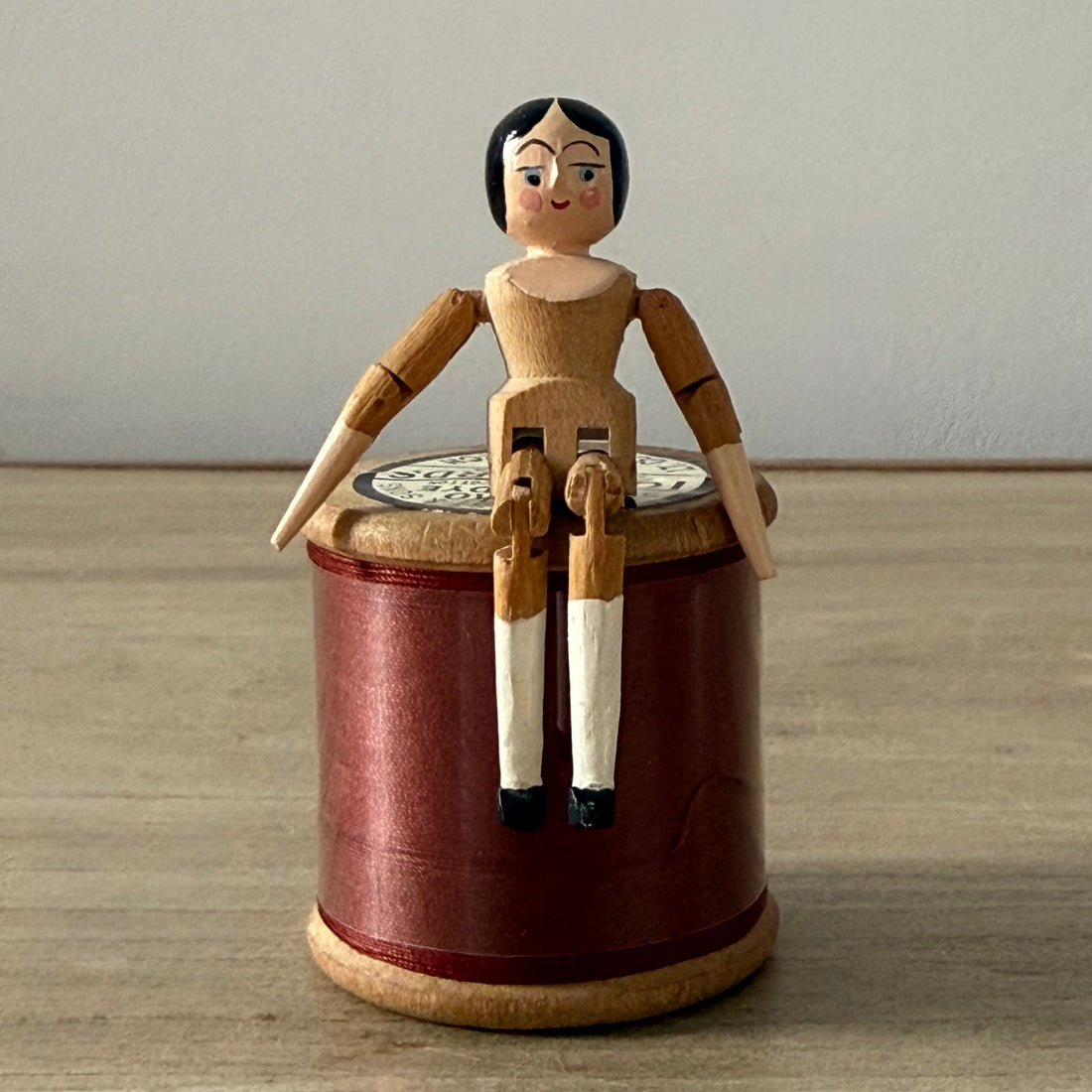Eric Horne Wooden Doll Collectible England Dated 1995 5.5cm