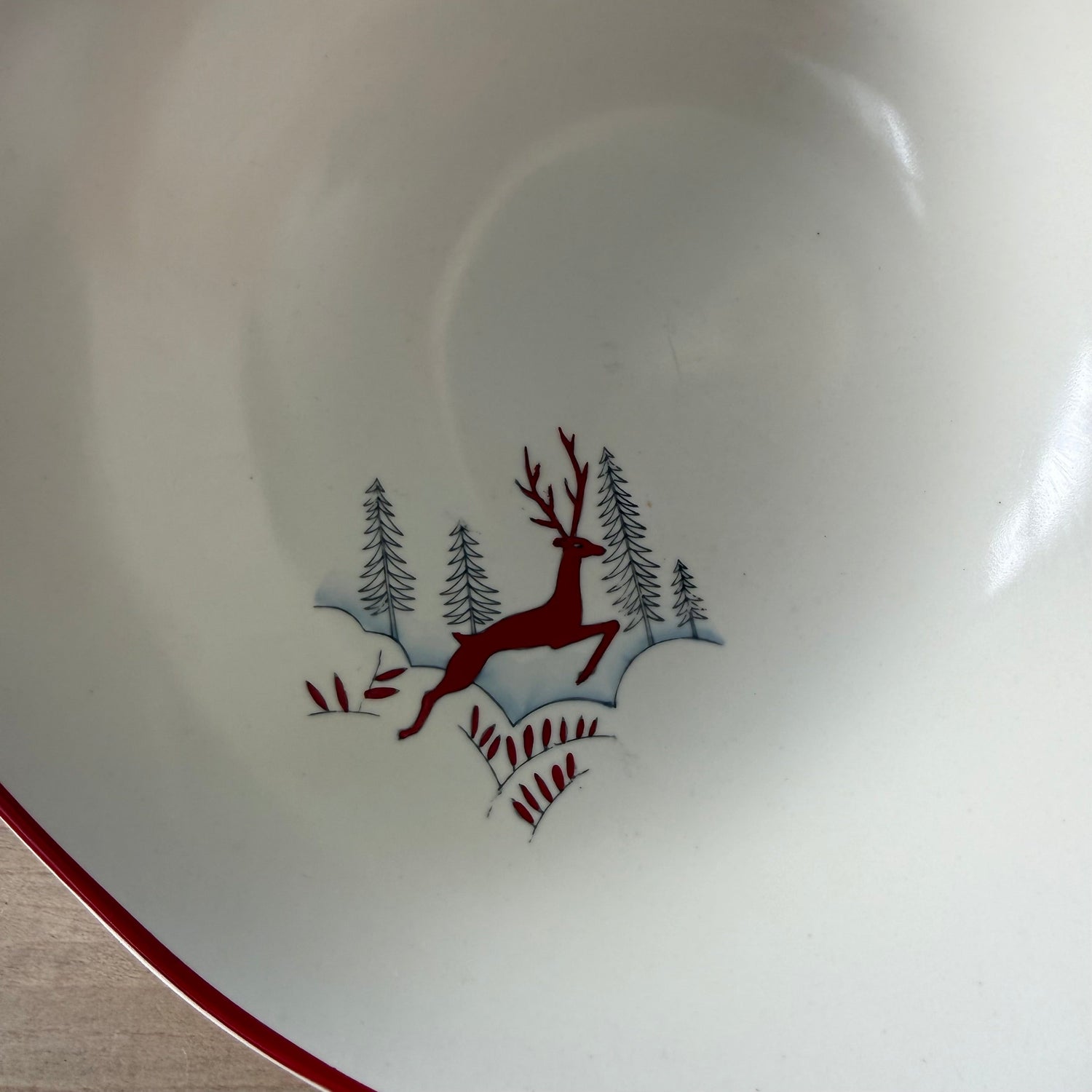 Crown Devon Stockholm Leaping Deer Bowl Fieldings 1950s