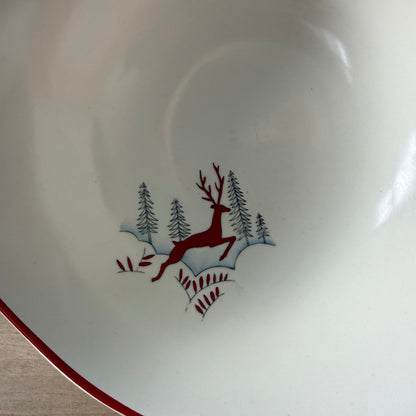 Crown Devon Stockholm Leaping Deer Bowl Fieldings 1950s