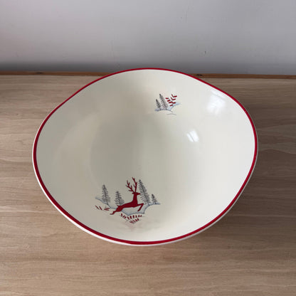 Crown Devon Stockholm Leaping Deer Bowl Fieldings 1950s