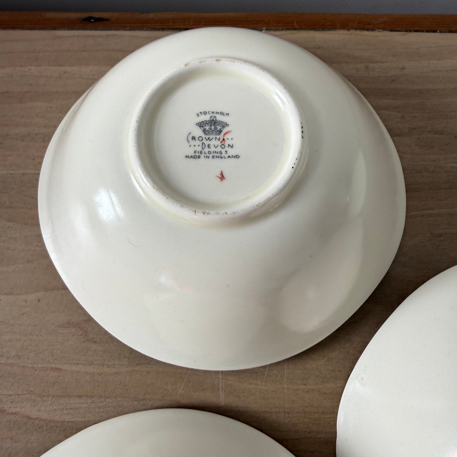 5 Crown Devon Stockholm Leaping Deer Dessert Bowls 1950s