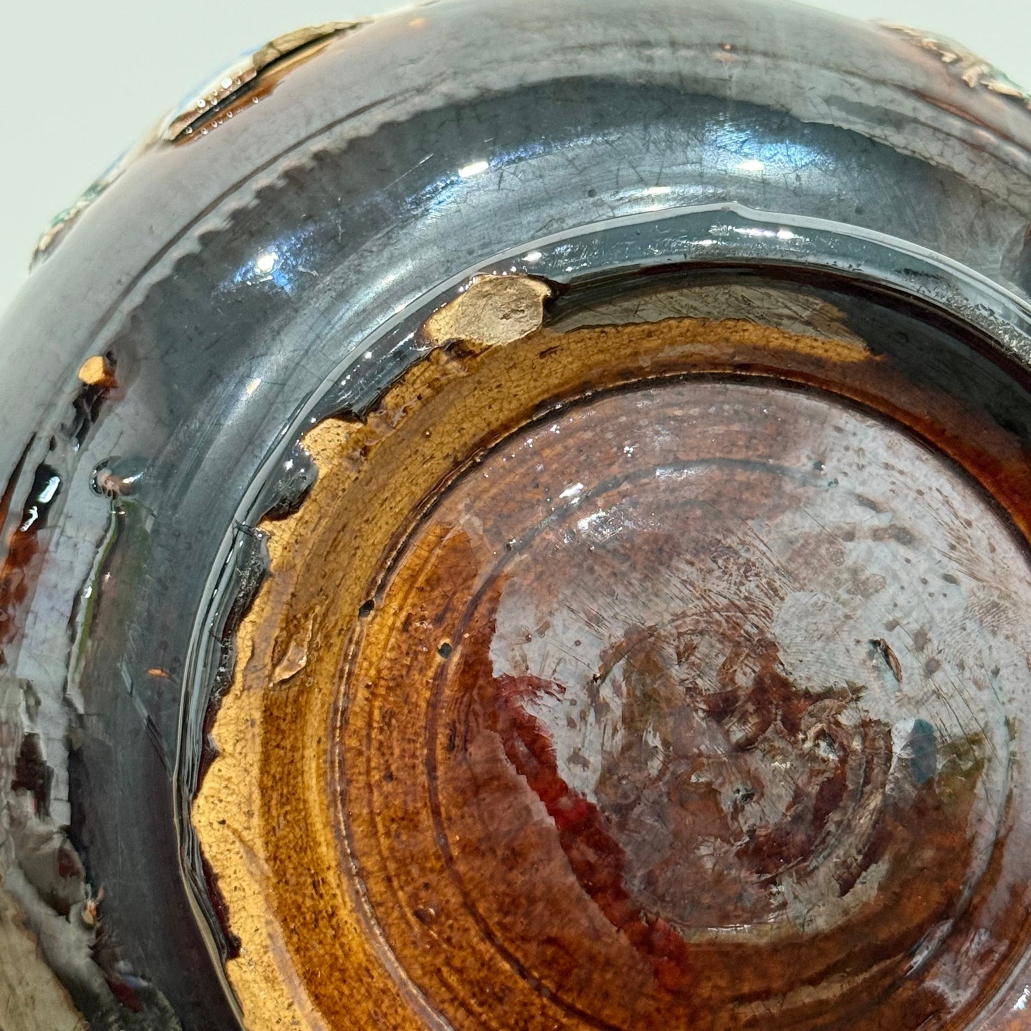 Victorian Relief Moulded Teapot A Present to a Friend Brown Glazed Pottery