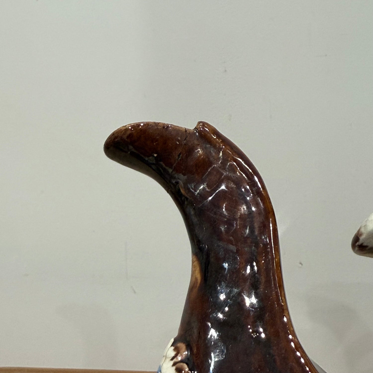 Victorian Relief Moulded Teapot A Present to a Friend Brown Glazed Pottery