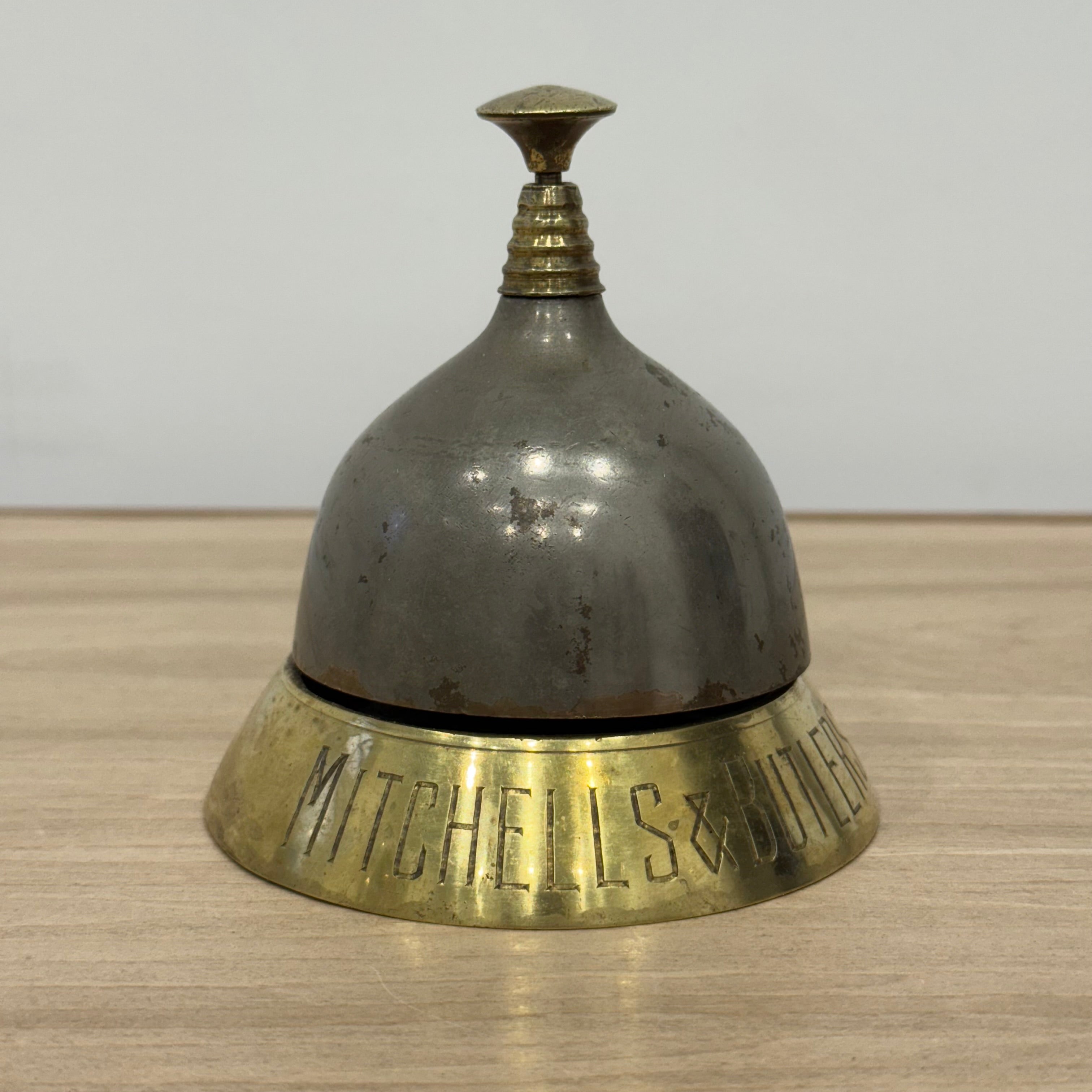 Antique Mitchells &amp; Butlers Brass Counter Bell Breweriana