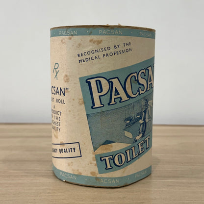 Vintage PACSAN Toilet Paper Roll Medical Advertising Made in England