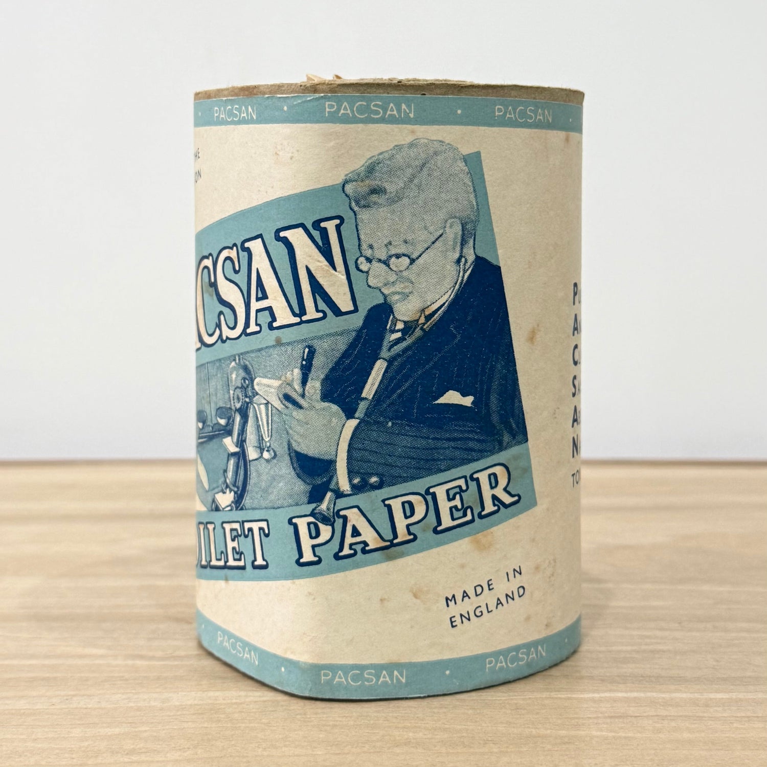 Vintage PACSAN Toilet Paper Roll Medical Advertising Made in England