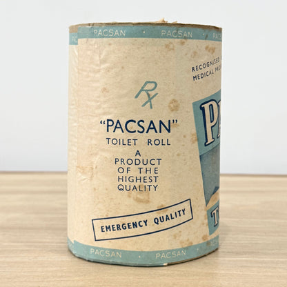 Vintage PACSAN Toilet Paper Roll Medical Advertising Made in England