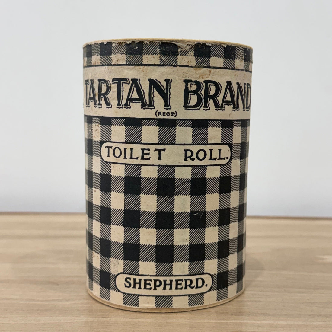 Vintage Tartan Brand Toilet Roll Shepherd Scottish Advertising Wrapper