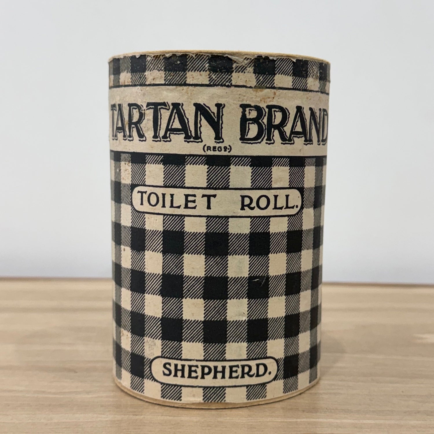 Vintage Tartan Brand Toilet Roll Shepherd Scottish Advertising Wrapper