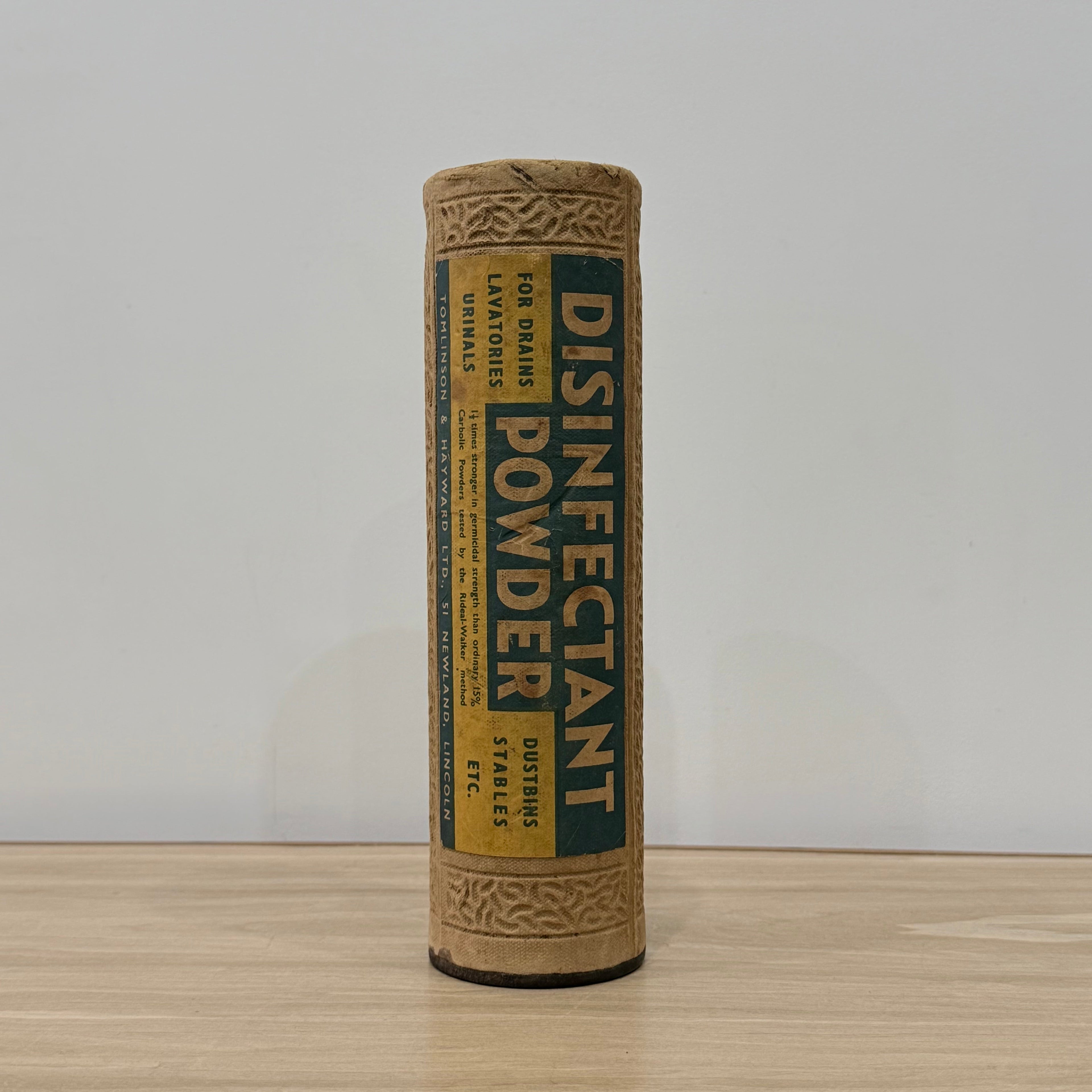 Vintage Disinfectant Powder Shaker Tomlinson &amp; Hayward Lincoln