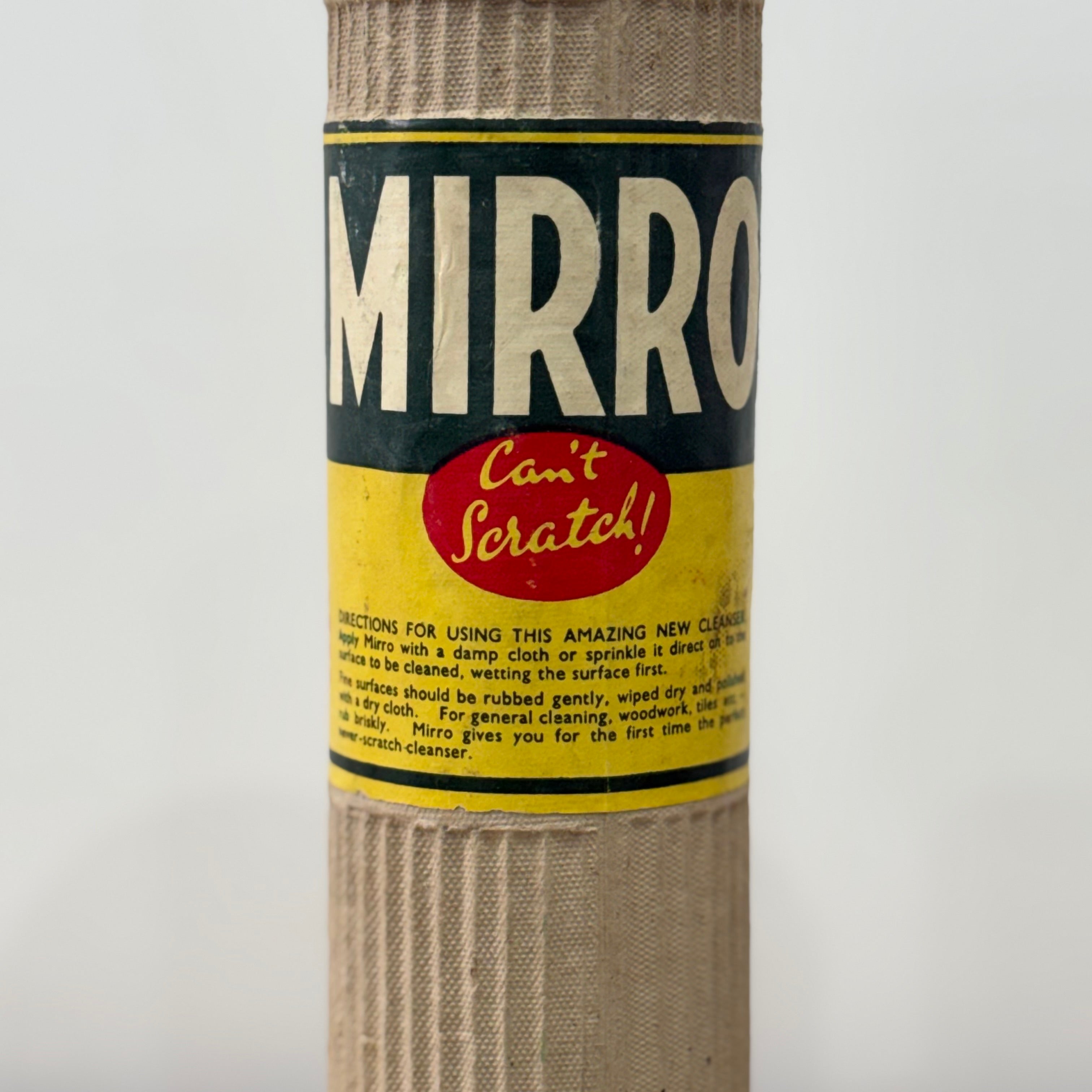 WWII Vintage Mirro Cleanser Special Wartime Canister
