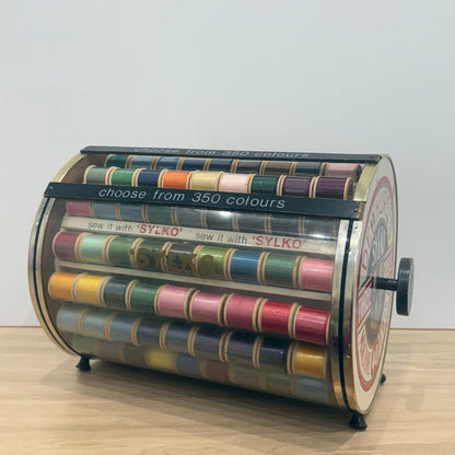 Vintage Dewhurst’s Sylko Rotating Thread Shop Display Carousel 350 Colours