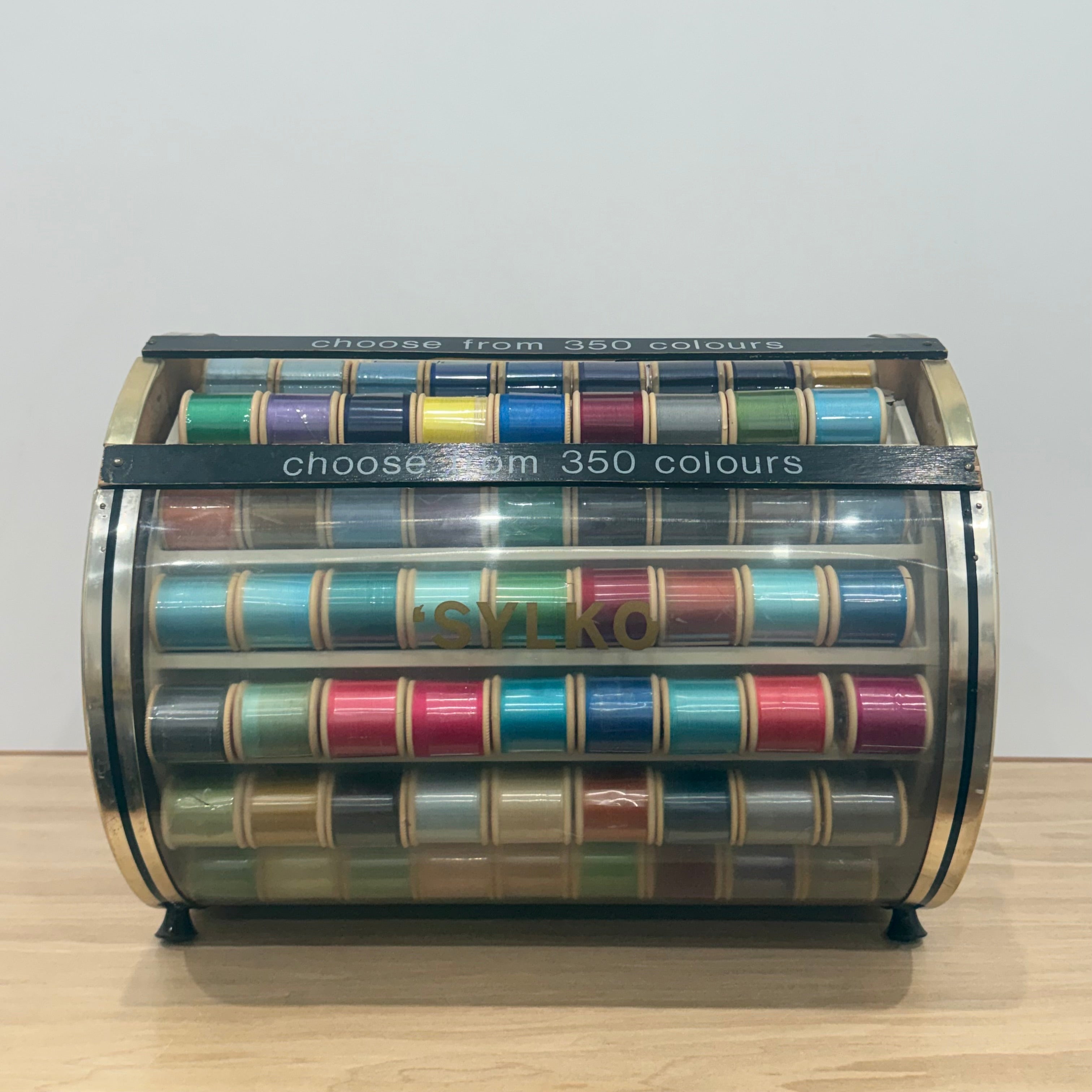 Vintage Dewhurst’s Sylko Rotating Thread Shop Display Carousel 350 Colours