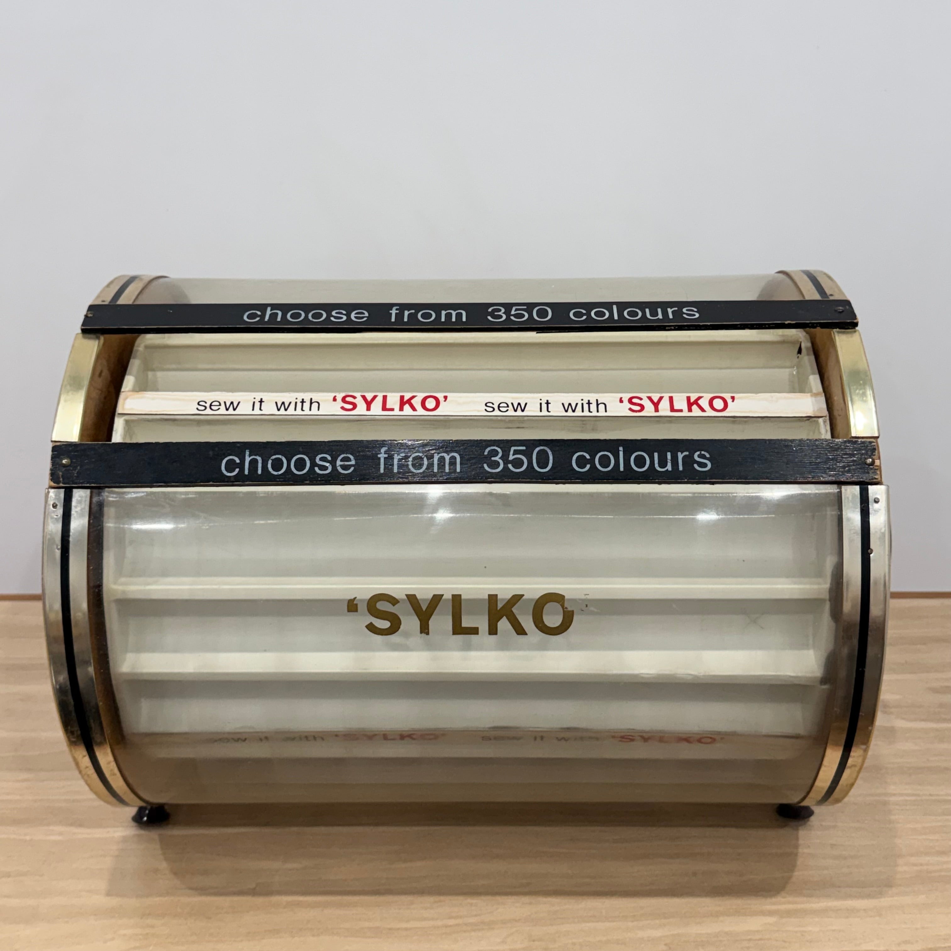 Vintage Dewhurst’s Sylko Rotating Thread Shop Display Carousel 350 Colours