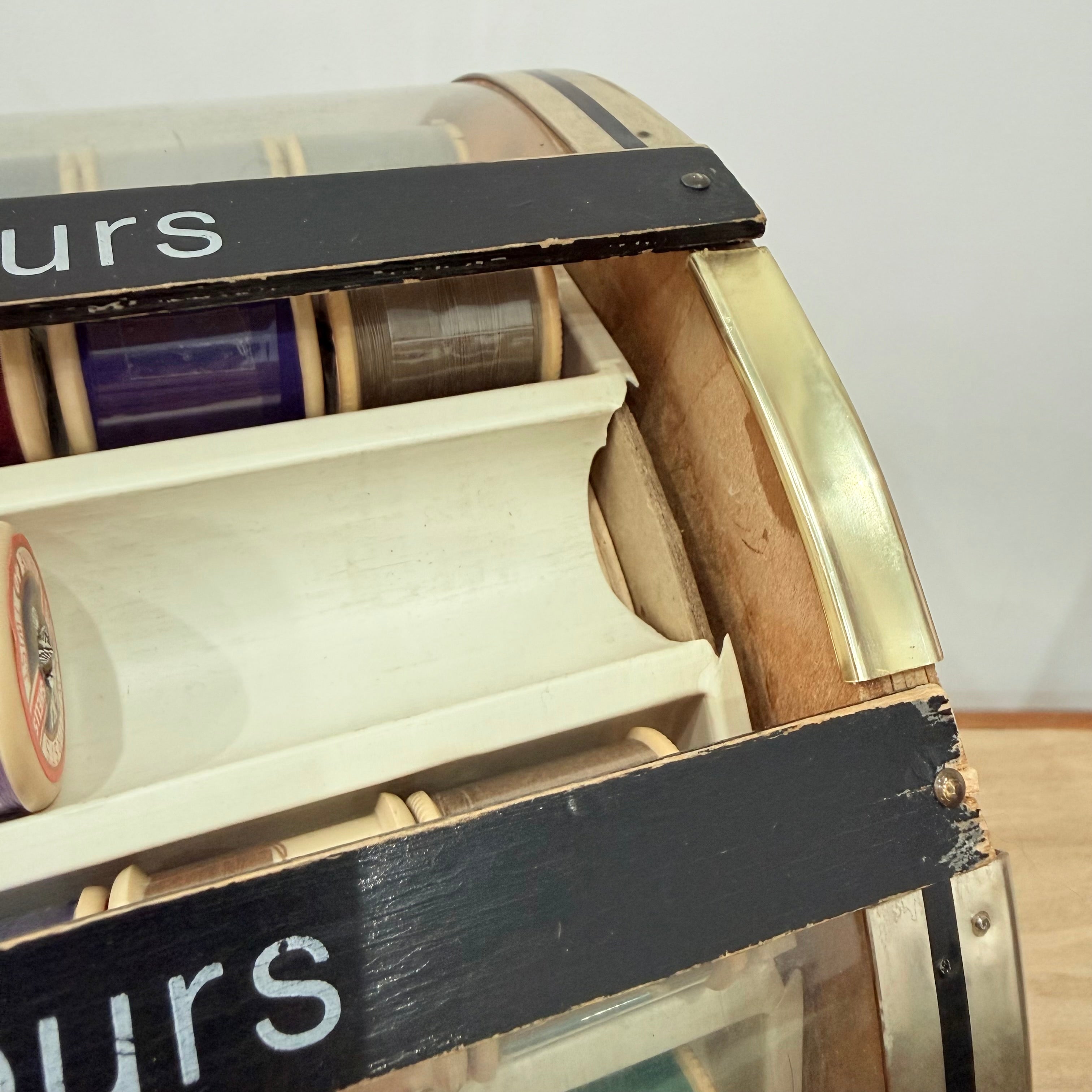 Vintage Dewhurst’s Sylko Rotating Thread Shop Display Carousel 350 Colours