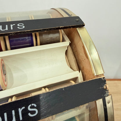 Vintage Dewhurst’s Sylko Rotating Thread Shop Display Carousel 350 Colours