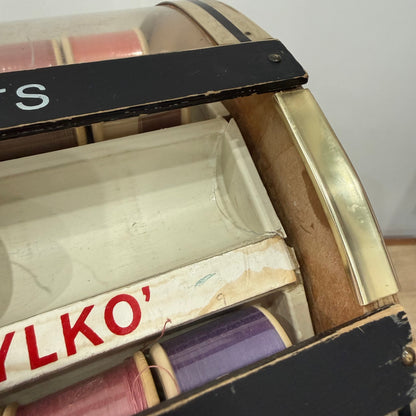 Vintage Dewhurst’s Sylko Rotating Thread Shop Display Carousel 350 Colours