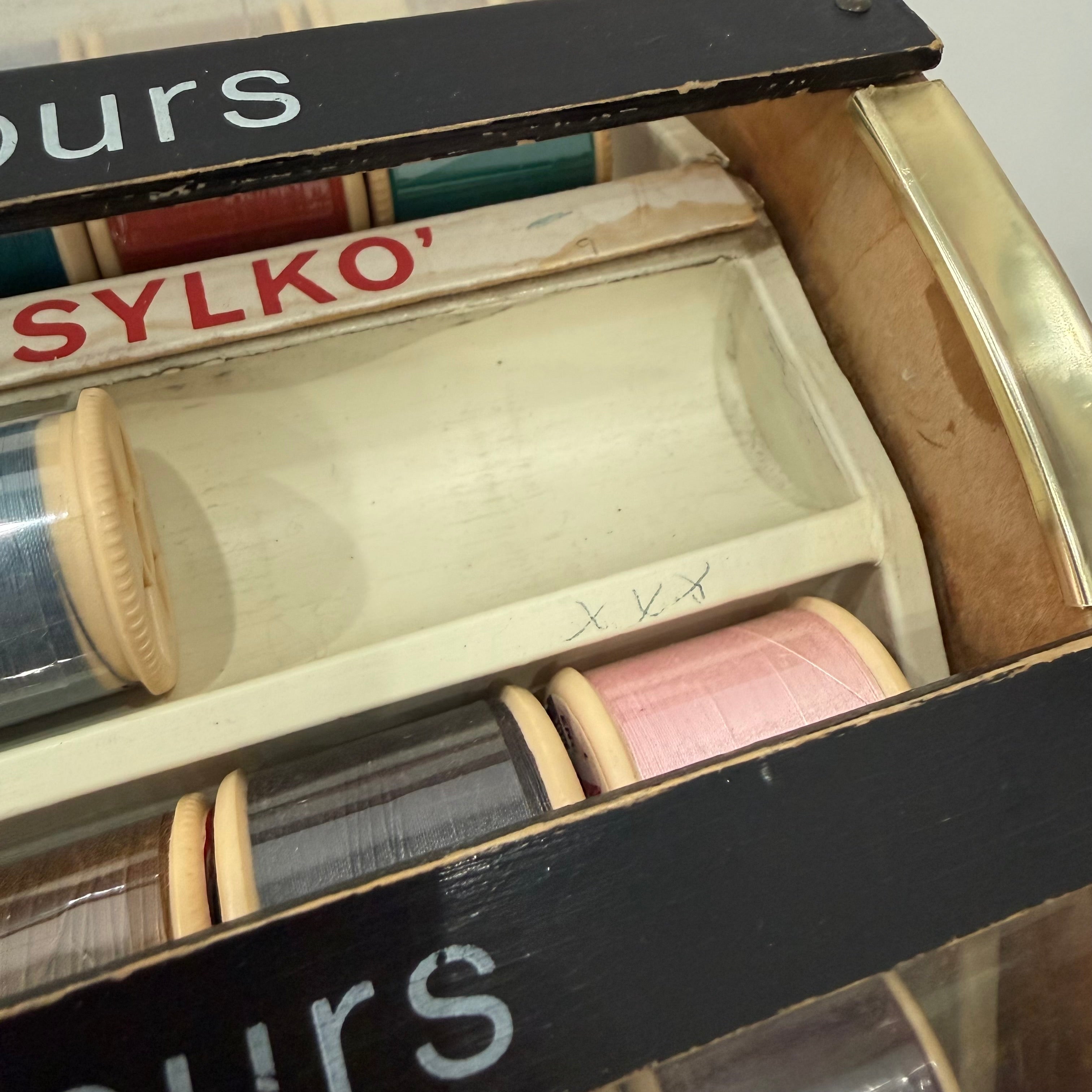 Vintage Dewhurst’s Sylko Rotating Thread Shop Display Carousel 350 Colours
