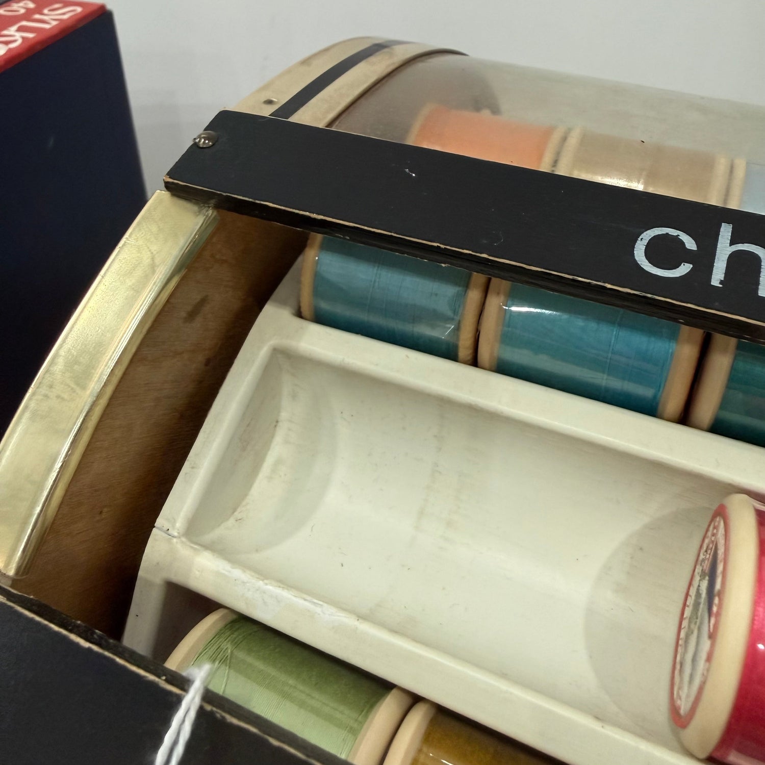 Vintage Dewhurst’s Sylko Rotating Thread Shop Display Carousel 350 Colours