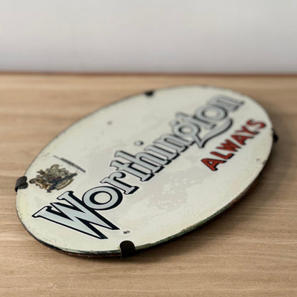 Vintage Worthington Always Beer Advertising Glass Pub Display Sign