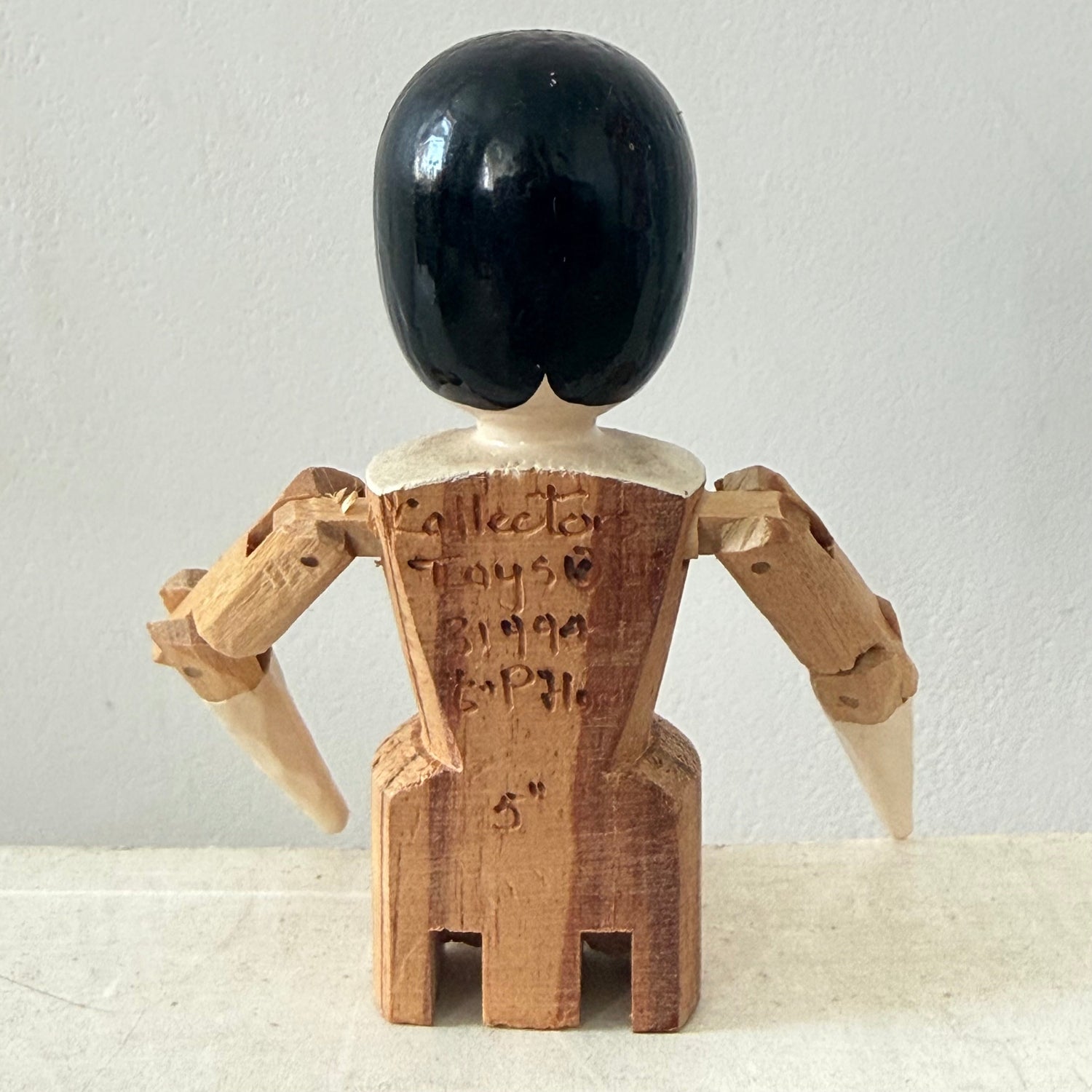 Eric Horne Wooden Doll Peg Doll 1994 13cm