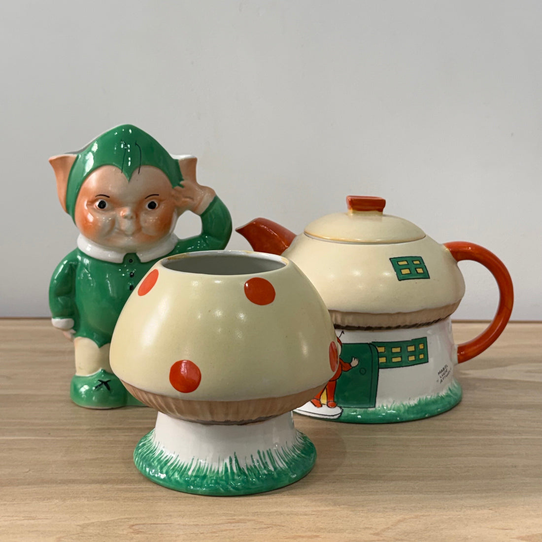 Shelley Boo Boo Tea Set Mabel Lucie Attwell Teapot Elf Sugar Bowl