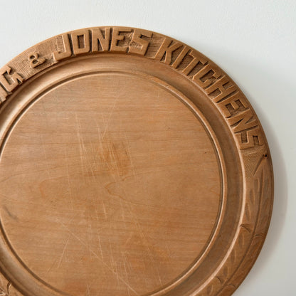 Vintage Stirling &amp; Jones Kitchens Breadboard Bramhall Sheffield 30cm