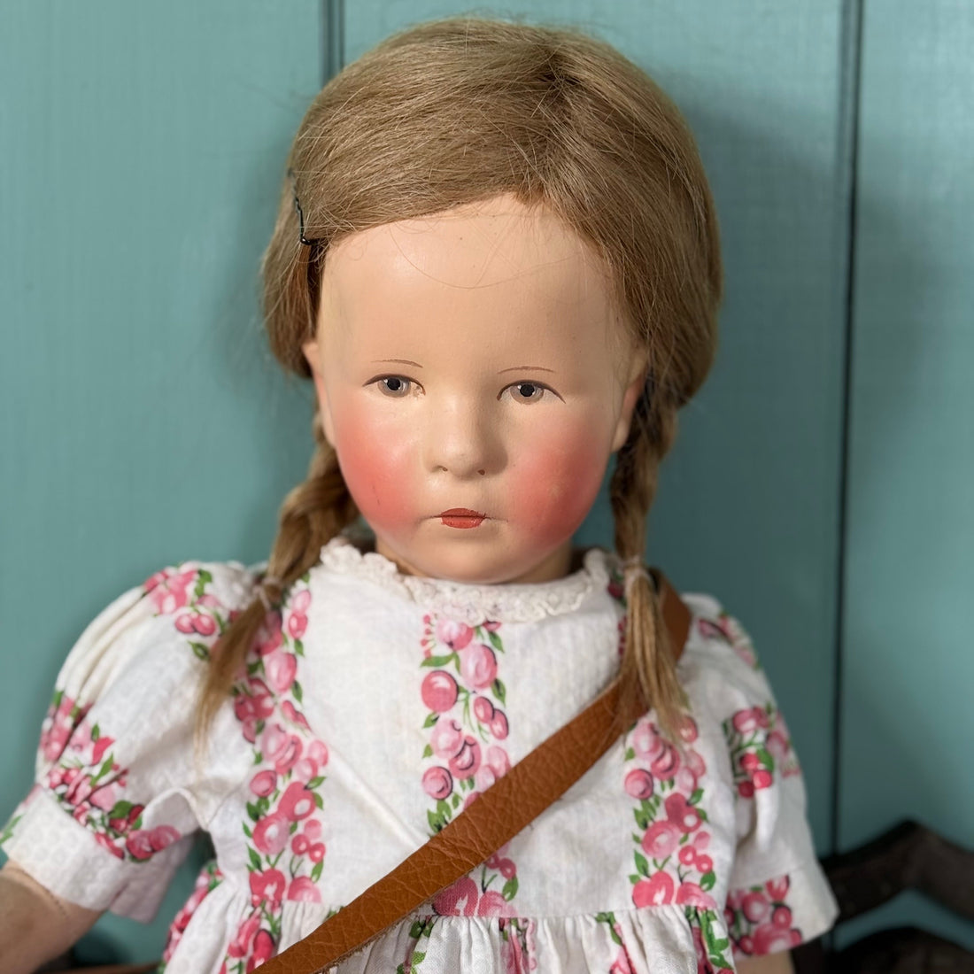 Vintage Käthe Kruse Doll 1779 Plastic Head Cloth Body 50cm