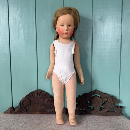 Vintage Käthe Kruse Doll 1779 Plastic Head Cloth Body 50cm