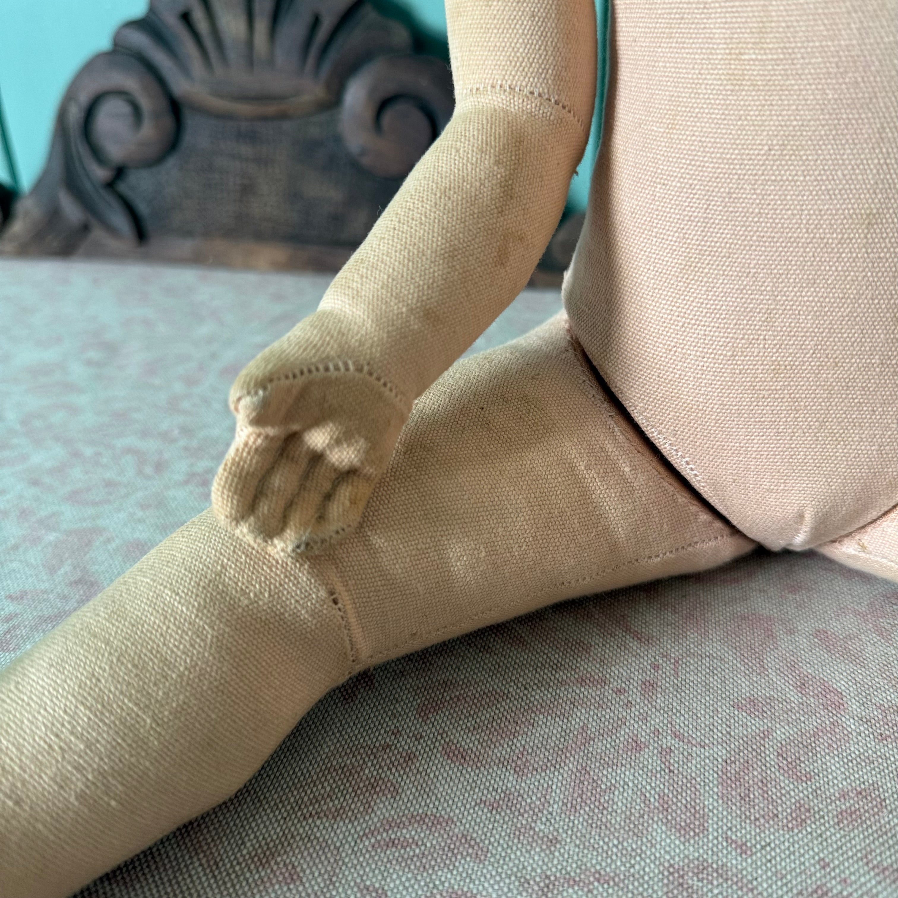 Vintage Käthe Kruse Doll 1779 Plastic Head Cloth Body 50cm