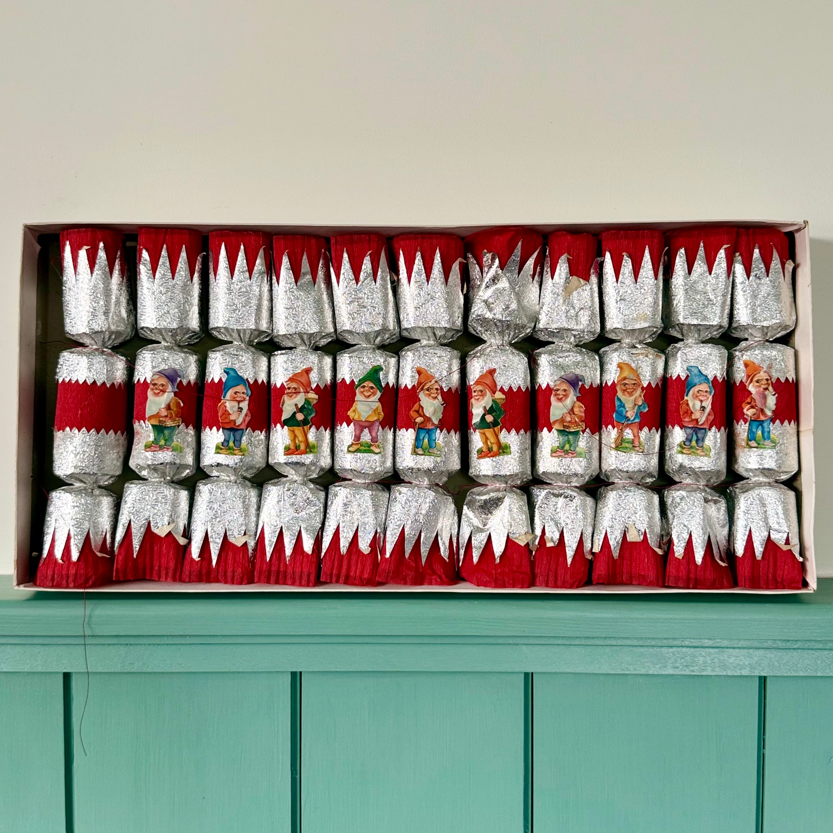 Vintage Mid Century Jack Frost Christmas Crackers Box