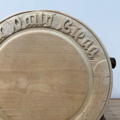 Carved Wooden “Our Daily Bread” Breadboard