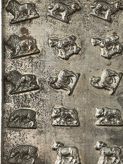 Antique Anton Reiche Chocolate Mould Tray with Animals – c.1920s