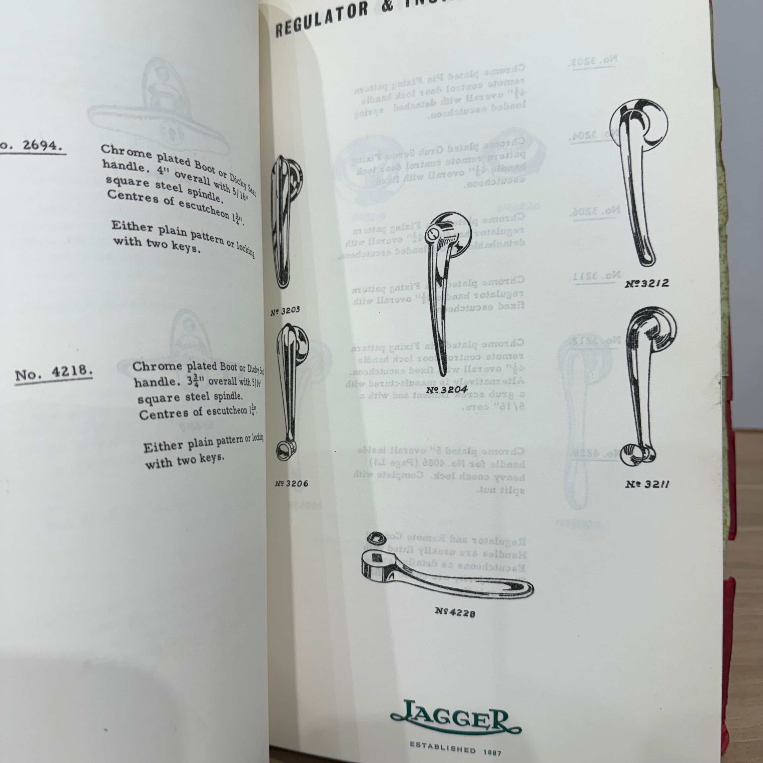Albert Jagger Vehicle Body Fittings Catalogue 1973 Commercial Parts