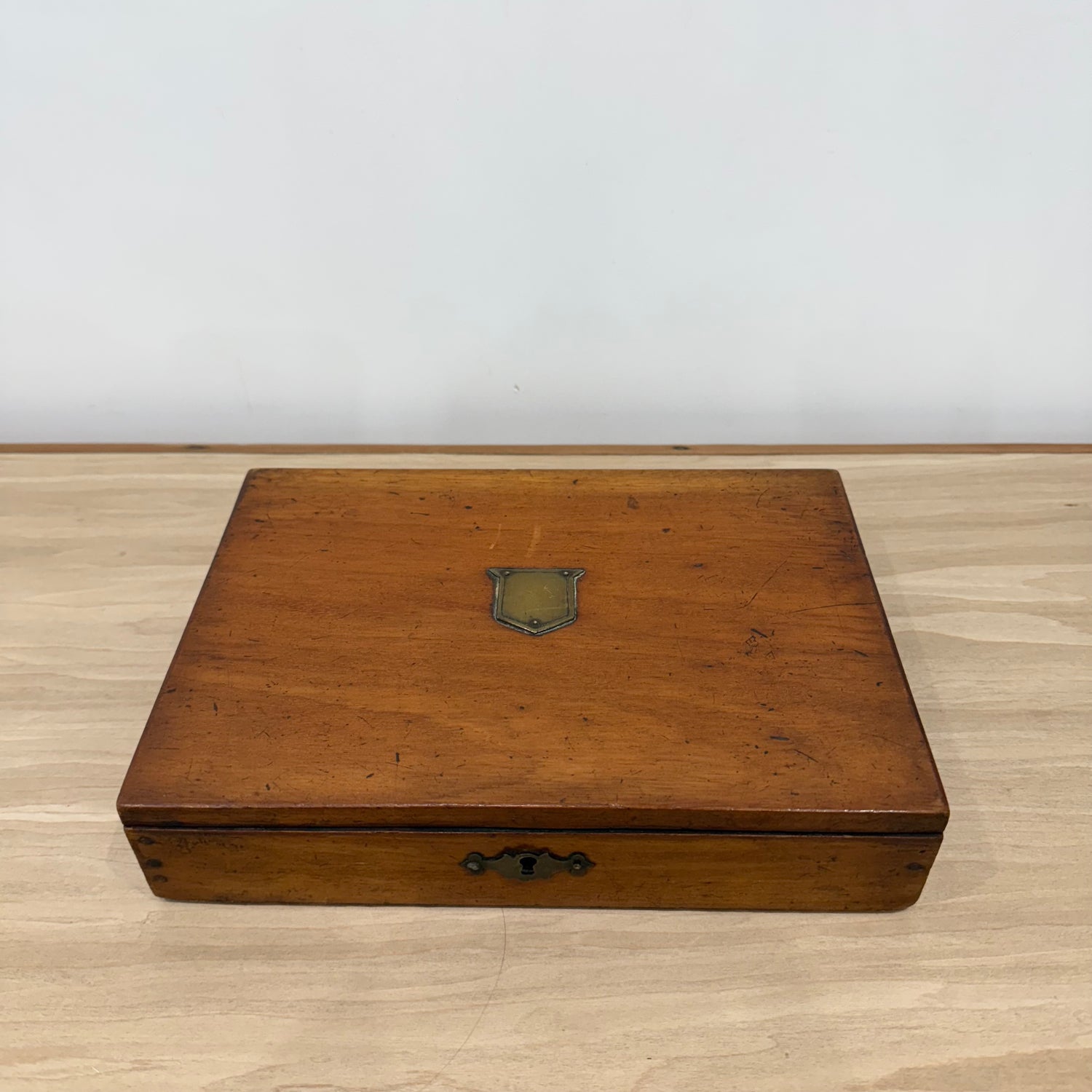 Victorian Mahogany Artist’s Drawing Box with Original Patina