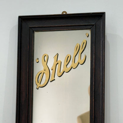 Vintage Shell Petrol Advertising Mirror Royal Warrant British Petroleum BP 1930s