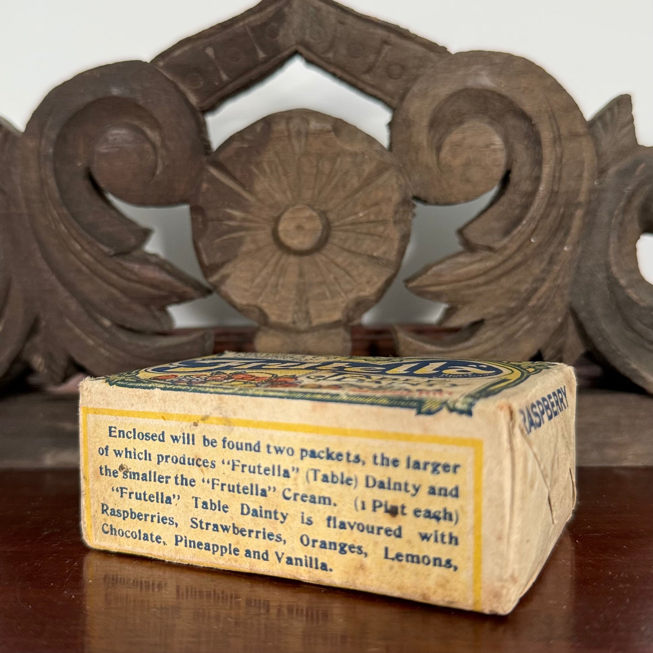 Vintage Frutella Raspberry Table Dainty &amp; Cream Box Full Unopened