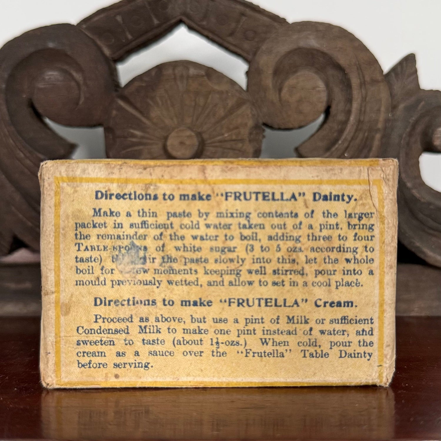 Vintage Frutella Raspberry Table Dainty &amp; Cream Box Full Unopened
