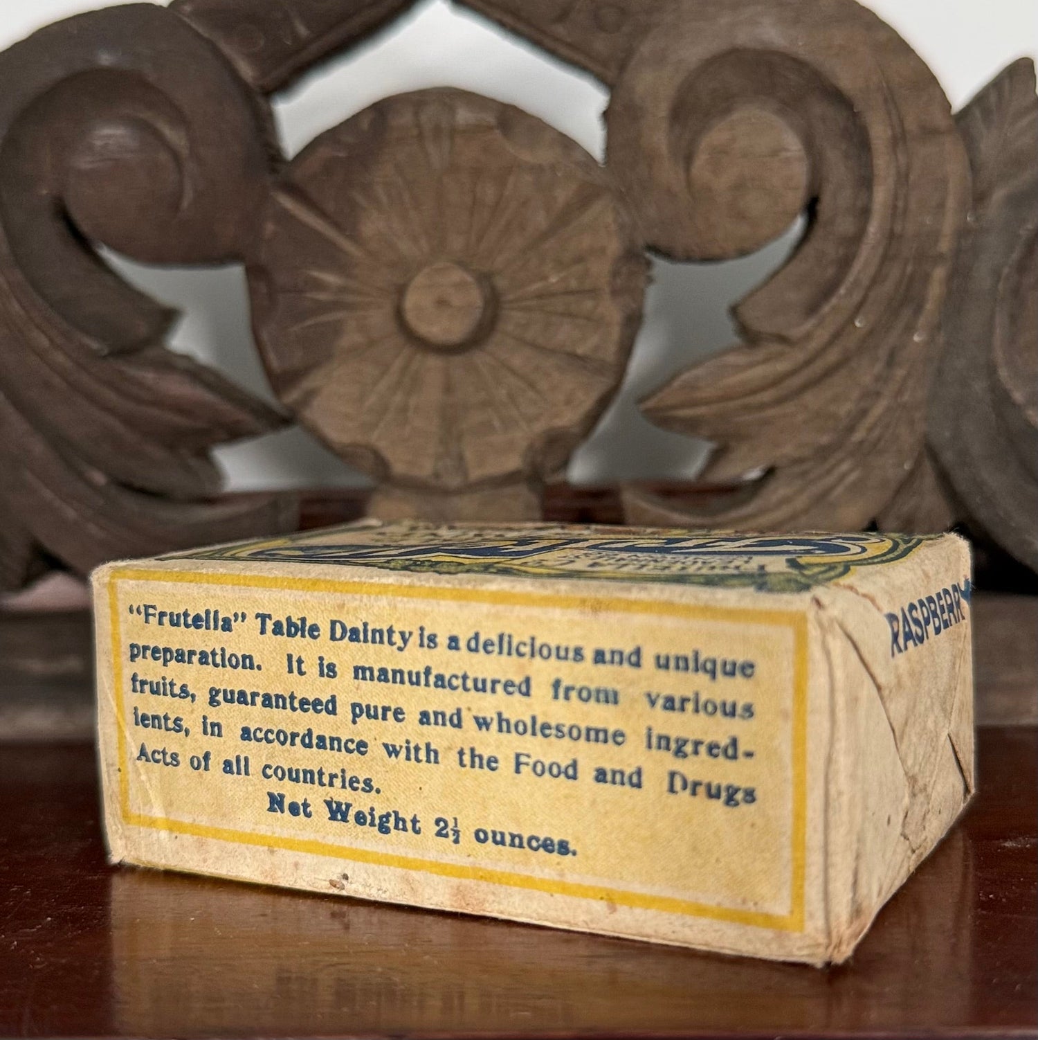 Vintage Frutella Raspberry Table Dainty &amp; Cream Box Full Unopened