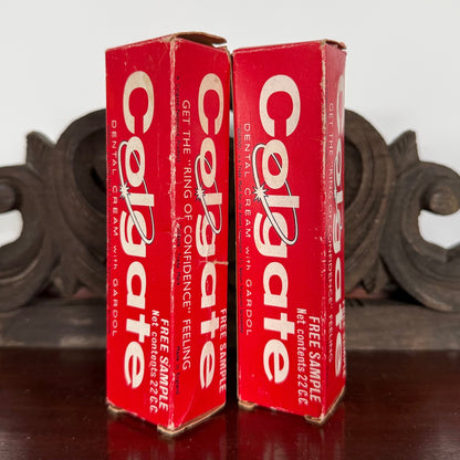 Vintage Dental Advertising Lot Colgate Gibbs False Teeth Toothbrush