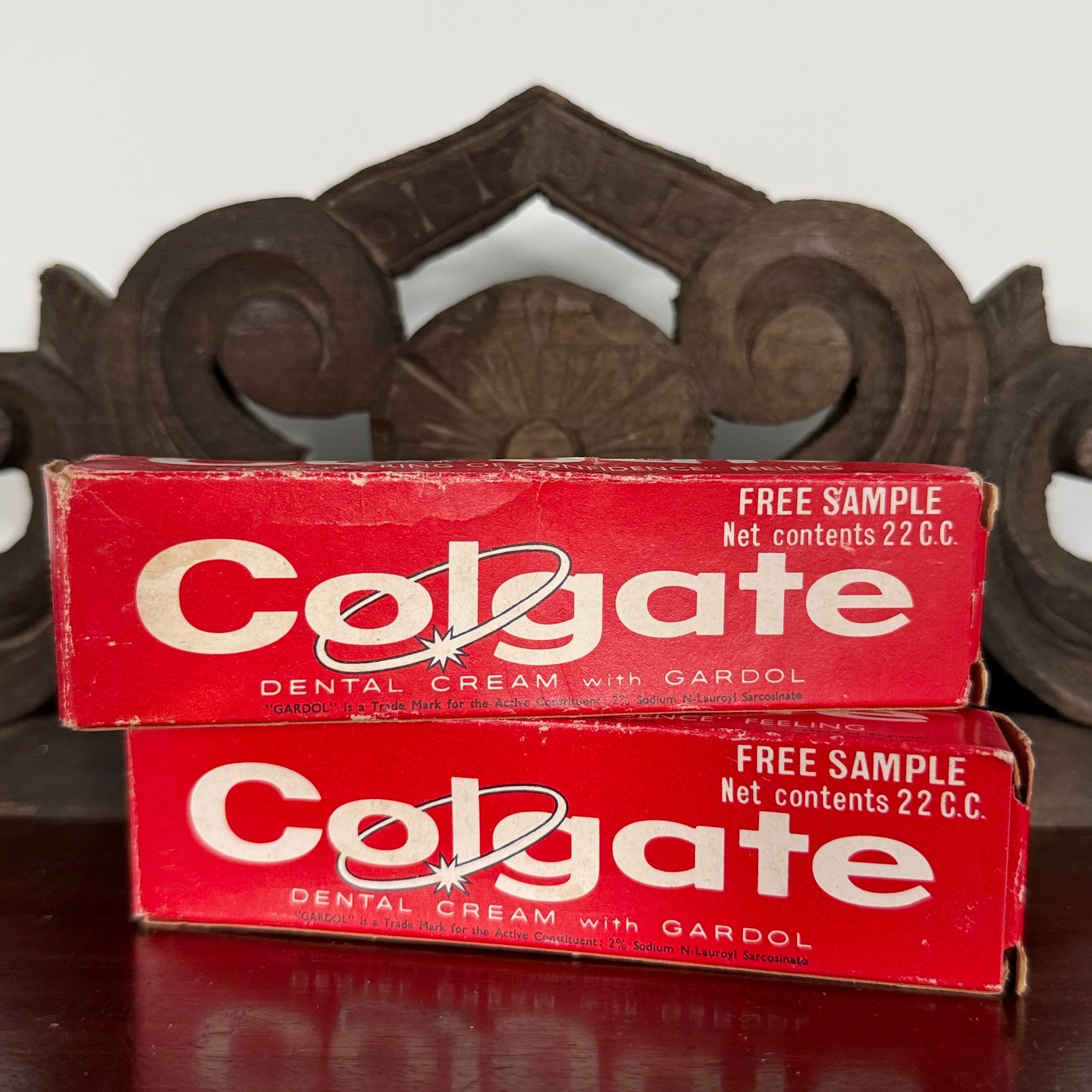 Vintage Dental Advertising Lot Colgate Gibbs False Teeth Toothbrush