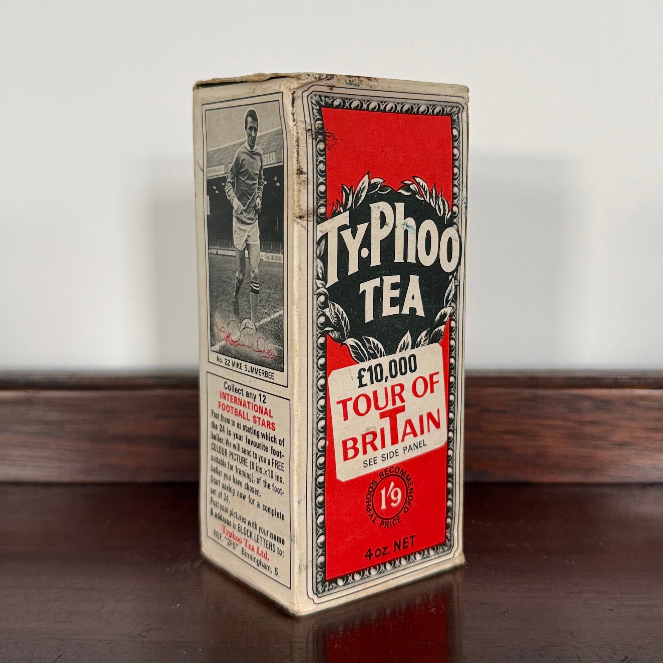 Vintage Typhoo Tea Tour Of Britain Mike Summerbee Unopened Packet