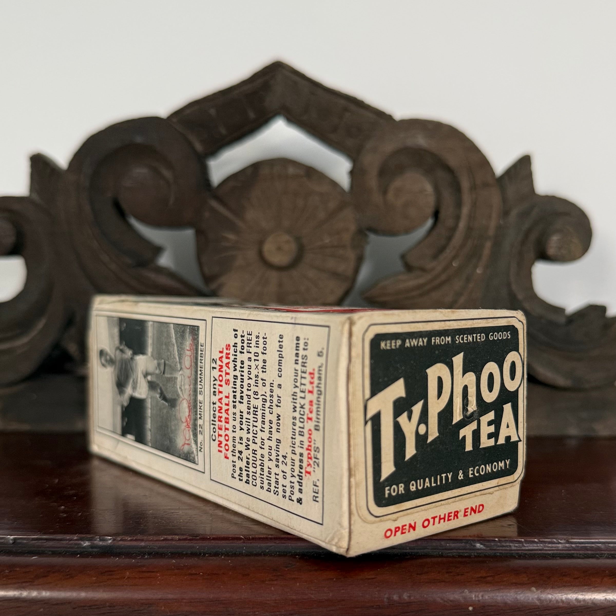Vintage Typhoo Tea Tour Of Britain Mike Summerbee Unopened Packet