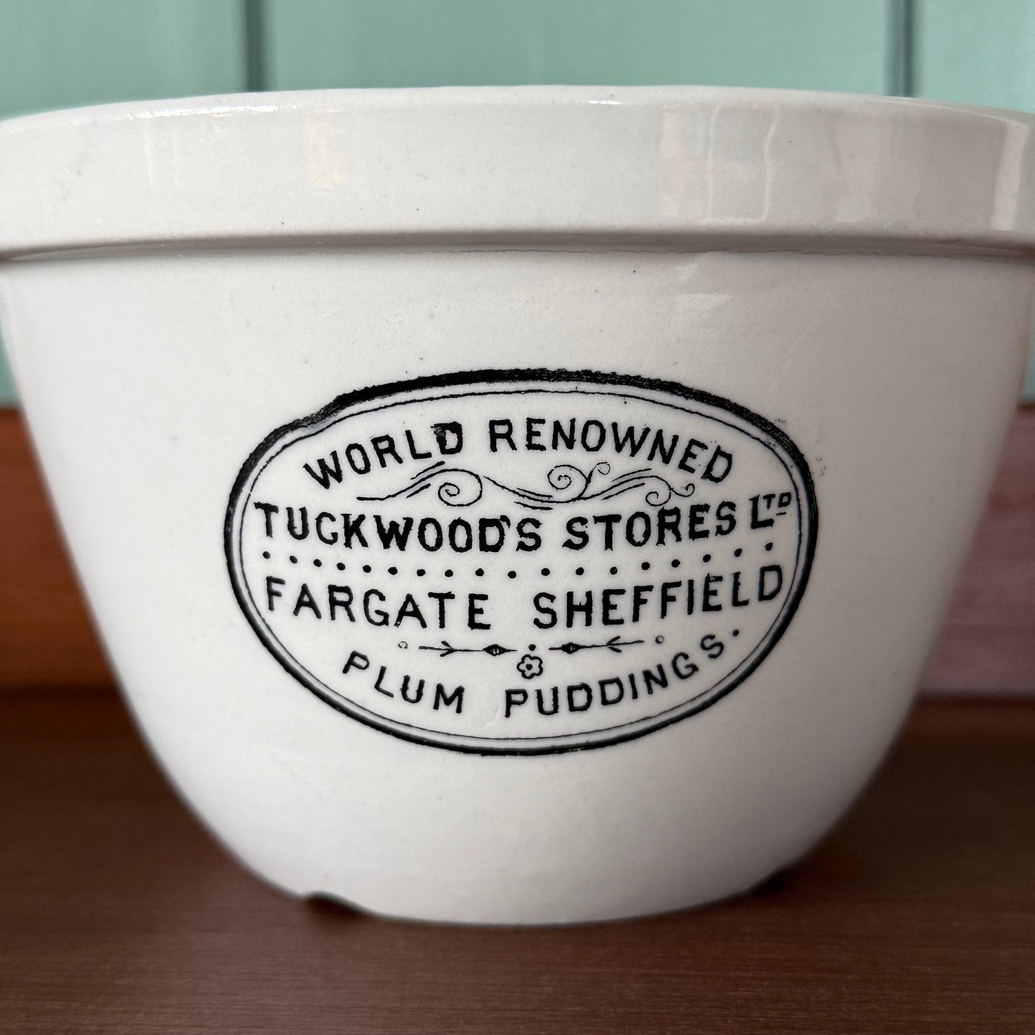 Vintage Tuckwood’s Stores Sheffield Plum Pudding Bowl