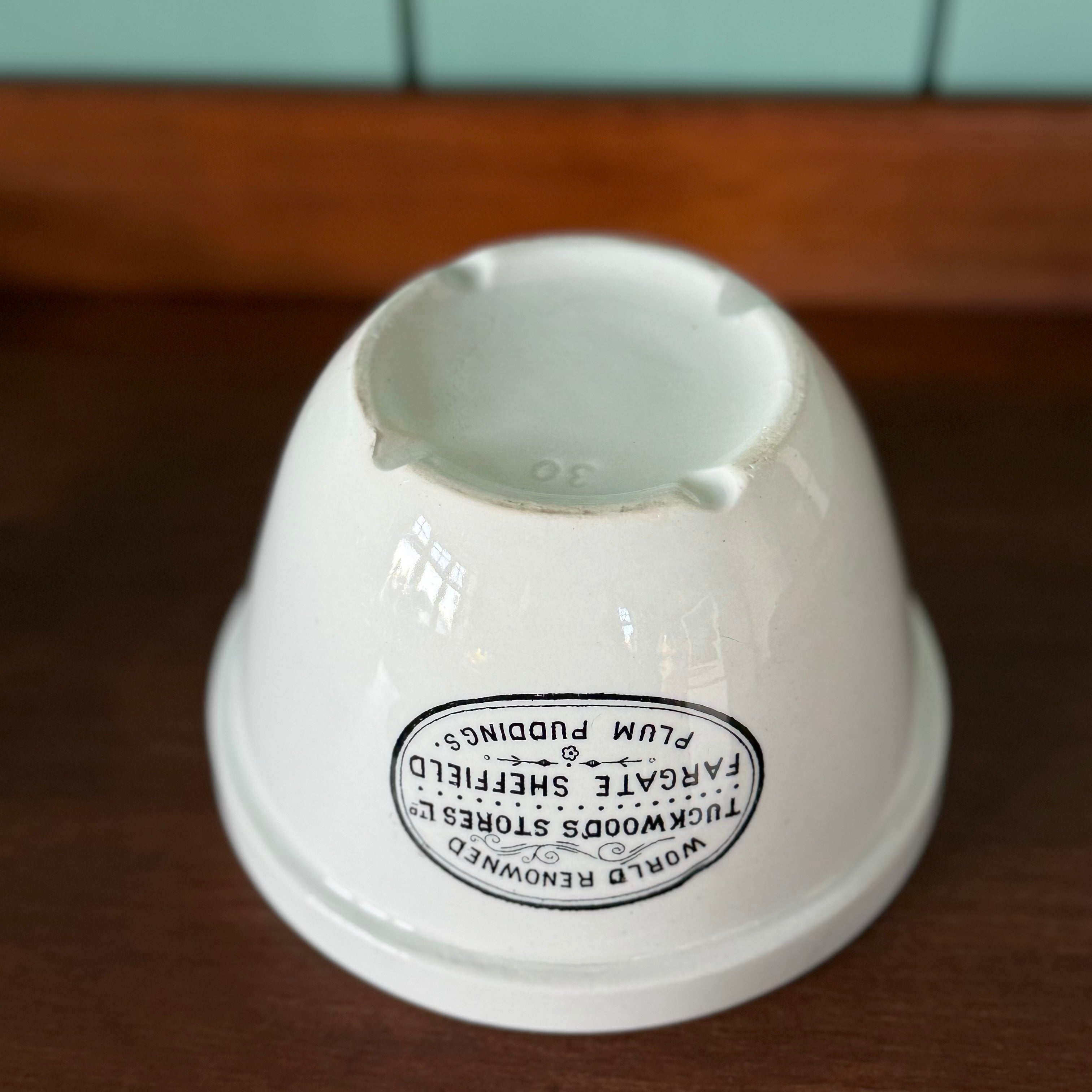 Vintage Tuckwood’s Stores Sheffield Plum Pudding Bowl