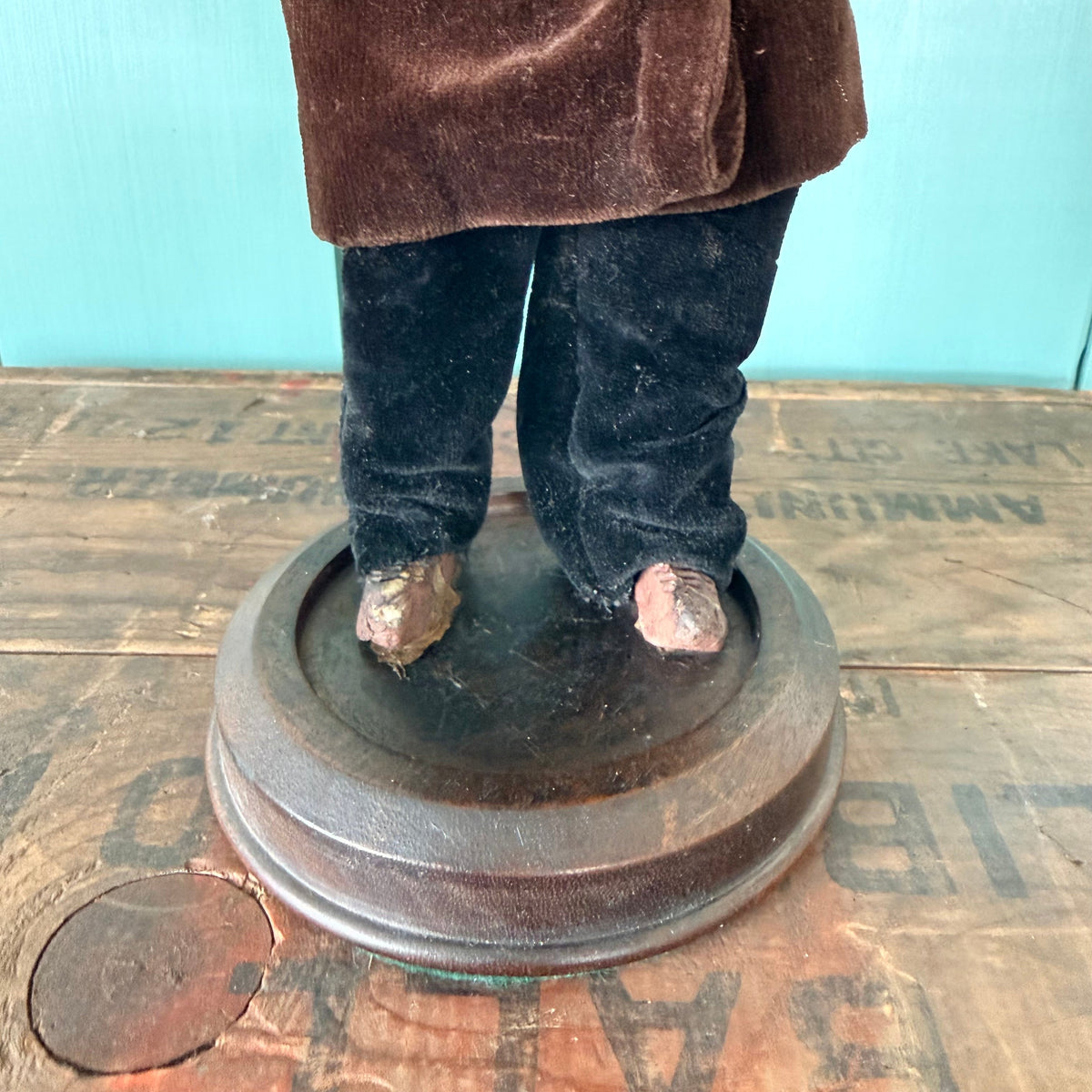 Antique German Organ Grinder Monkey Automaton Recknagel Bisque Head c1900